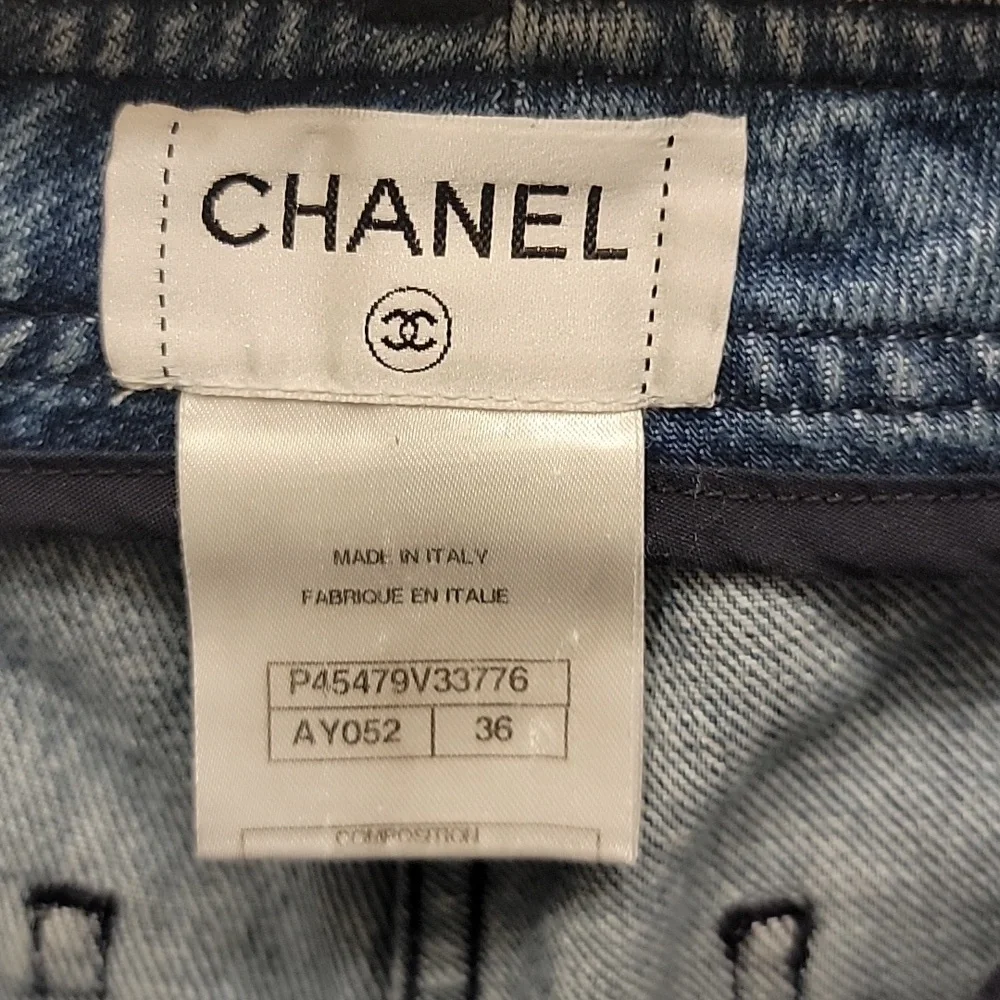 Chanel Paris -Dallas Cruise collection Denim Shorts
